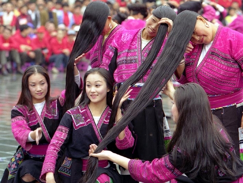 The Village of Longest Hair in Guangxi Province - CITS